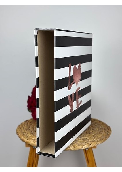 RS25 Fotoğraf Albümü 10X15CM 600 Lük Love Desenli Kutulu Yatay Dikey Modeli indirimleri