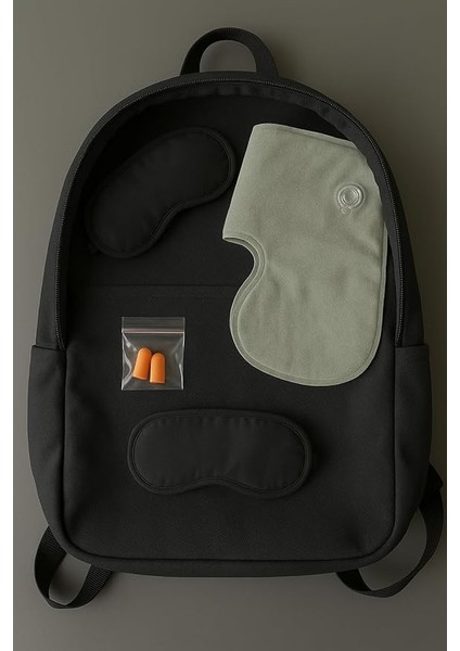 Store Seyahat Konfor Seti – Şişme Boyun Yastığı, Göz Bandı ve Kulak Tıkacı 3'lü Kit modelleri