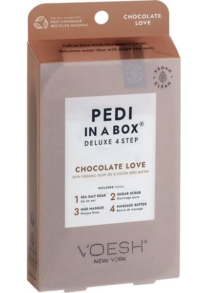 Pedi In A Box Deluxe 4 Adımlı Pedikür Seti Çikolata