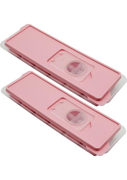 Silikon Tabanlı Buz Kalıbı, 12 Bölmeli, Yapışmaz Özellikli, Pratik ve Esnek, Premium (2, Pembe)