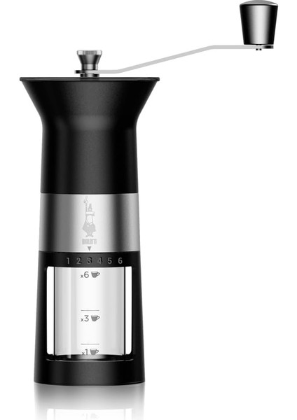 - Manuel Kahve Değirmeni - Paslanmaz Çelik - Mat Siyah