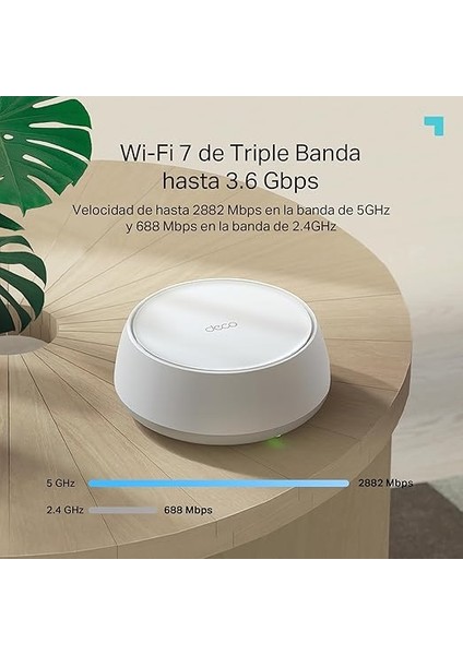 Deco BE25 1-Pack, BE3600 Mbps, 2× 2.5 Gbps Portlar, Aı Destekli Çoklu Işlem Kabiliyeti, 150 Cihaza Kadar Bağlanılabilirlik, Vpn, Wpa3, Dual-Band Wi-Fi 7 Mesh Sistemi fırsatları