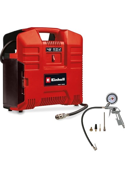 Akülü Çanta Tipi Kompresör Te-Ac 36/8 Li Of Set-Solo Power X-Change (36 V, Maks. 8 Bar, Yağsız, 130 L/dk Emiş Kapasitesi, 3-Parçalı Adaptör Seti Dahildir, Akü ve Şarj Cihazı Dahil Değildir)