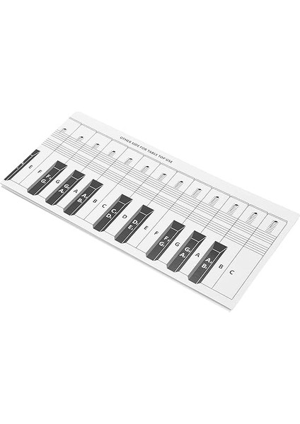 Piyano Klavye Not Tablosu 88 Tuşlu Egzersiz Karşılaştırma Tablosu Taşınabilir Kaplamalı Kağıt indirimleri