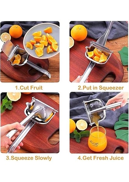 Manuel Katı Meyve Sıkacağı, Ağır Hizmet Tipi Tek Presli Limon Sıkacağı Premium Kalite Metal Alüminyum Alaşımlı El Sıkacağı Elma, Portakal, Üzüm, Greyfurt Için Meyve Sıkacağı fiyatları