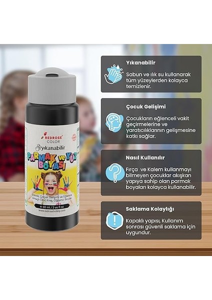 Rose Siyah Parmak Boyası 60 ml modelleri