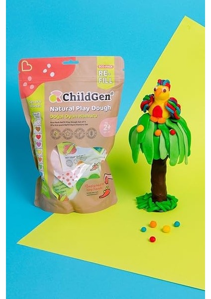 Oyun Hamuru - 9’lu 9X125 Gram Vakumlu Kartuş Paket - (Ecopack-Refill) fiyatları