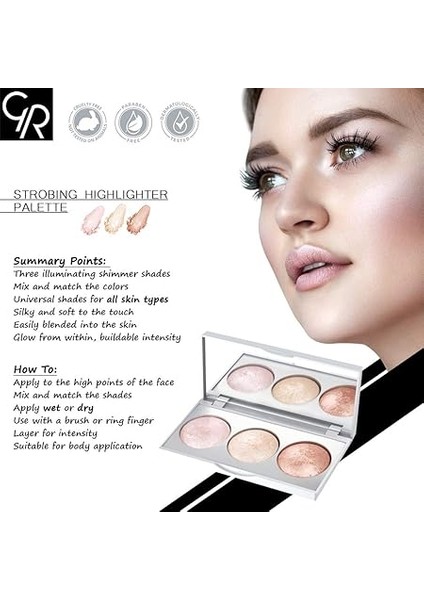 Rose Strobing Highlighter Palette Aydınlatıcı Palet fiyatları