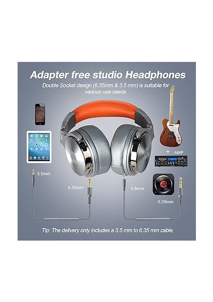 PRO50 Kulak Üstü Kablolu Dj Kulaklığı (Silver) fırsatları