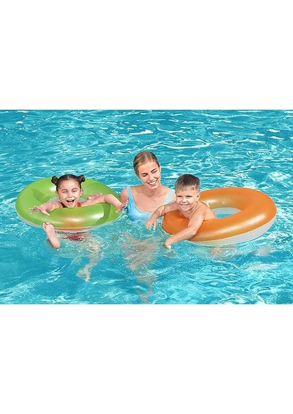 76CM Frosted Neon Yüzme Simidi fırsatları