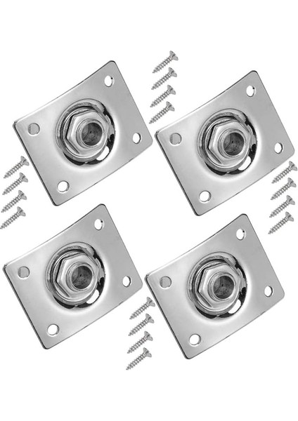 Gitar Aksesuar Soket Plakası Çıkış Soketi Gitar 4 Parça Set Sağlam Güçlü Malzeme Kompakt Yüksek Hassasiyet