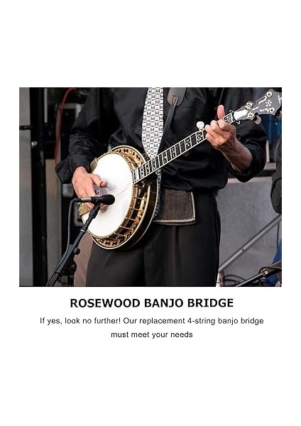 3 Adet Banjo Aksesuarı Banjo Köprüsü Gitar Köprüsü Yedek Gül Ağacı Akçaağaç indirimleri