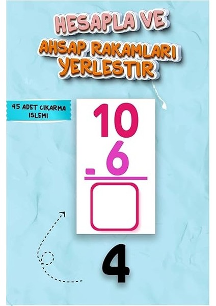 ve Hesapla Matematik Öğrenme Oyunu - Montessori Matematik Toplama ve Çıkarma Öğrenme Oyunu - Kreş Ana Sınıfı 1.sınıf Çocuklar Için Eğitici Zeka Kutu Oyunu indirimleri
