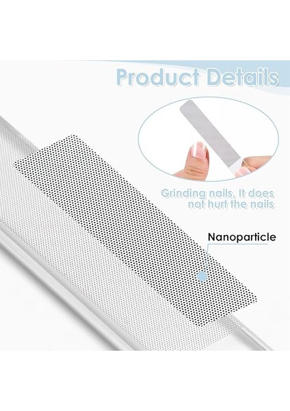 Nano Cam Tırnak Törpüsü, Manikür Cam Törpü, Tırnaklar Için, Doğal Tırnak Törpüsü, Cam Tırnak Törpüsü, Ince Taneli – Koruyucu Kılıflı Tırnak Bakımı, Kolay Temizlik Için Yıkanabilir (1 Adet) fırsatları