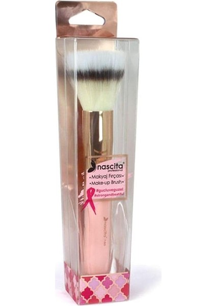 Pembe, Duo Fibre Makyaj Fırçası,