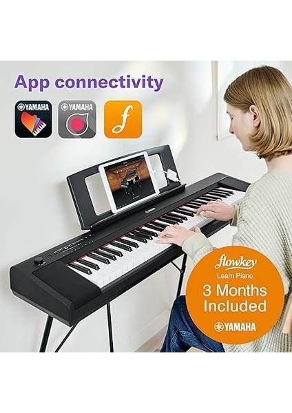 Piaggero Np-15 61-Tuşlu Eğitim Klavyesi (Siyah) indirimleri