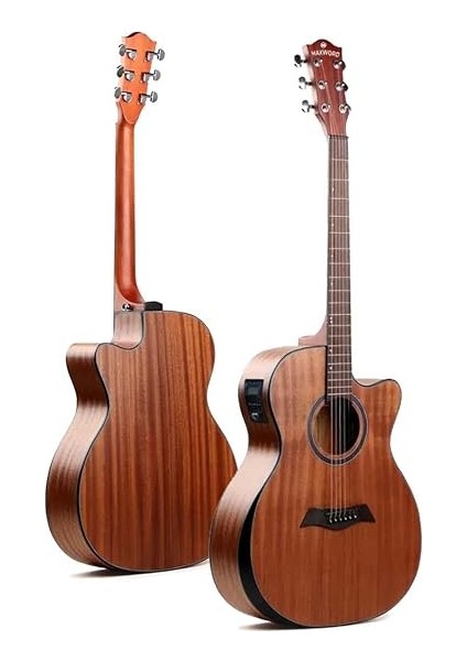 M450-EQ-AMP Profesyonel Masif Ağaç Amfili Elektro Akustik Gitar Seti Üst Segment fırsatları