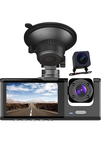 1s WIFI/1920P FHD/170° Ultra Geniş Açı/gece Görüşü ve G-Sensörü/ 3 Kameralı Araç Kamerası (2025)