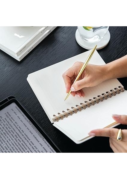 A5 Spiralli Sert Kapak Keten Çizgili Tarihsiz Not Defteri Lacivert fiyatları