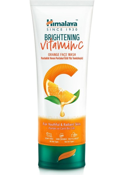 Since 1930 Vitamin C Parlaklık Veren Portakal Özlü Yüz Temizleyici 100ML, Tüm Ciltler, Paraben/sls/sles Içermez