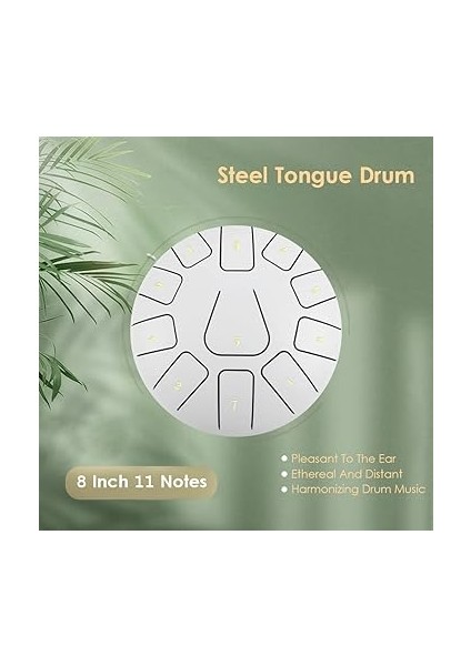 8 Inç Çelik 11 Nota Davullu Handpan Davul Çekiç Parmak Alır Yoga Için Perküsyon modelleri