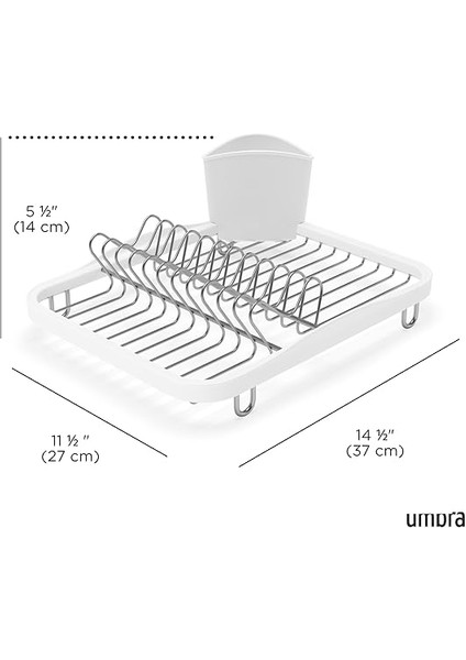 Sinkin Metal Bulaşıklık, Çıkarılabilir Çatal Bıçak Sepetli – Lavaboya Veya Çalışma Yüzeyine Uyar, Kompakt ve Kullanışlı, Beyaz/nikel modelleri