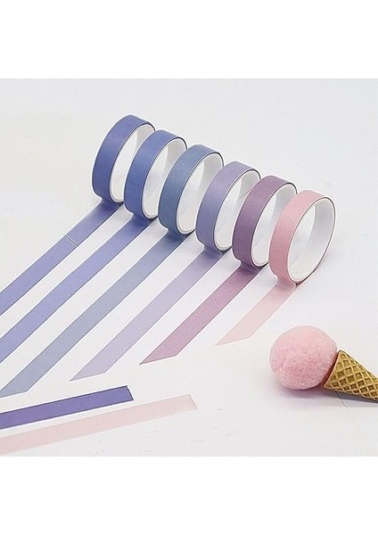 Pembe Temalı 6 Renkli Washi Bant • Sticky Note modelleri