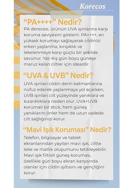 Matte Sun Stick SPF50+ Pa++++ Uva/uvb Mat Bitiş Sağlayan Yüksek Korumalı Stick Formunda Güneş Kremi fırsatları