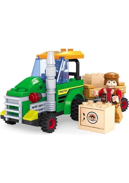 28401 Sun Blx-Çiftlik Set Traktör 1FGR.103 Parça