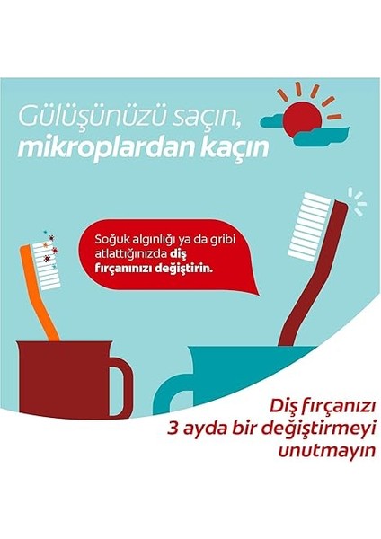 Extra Clean Dil Temizleyicili Arka Dişlere Uzanan Orta Diş Fırçası 3'lü Ekonomik Paket indirimleri
