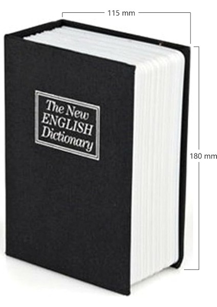Kitap Görünümlü Kumbara Gizli Para Kasası Kitap Kumbara (Siyah, Büyük) fiyatları