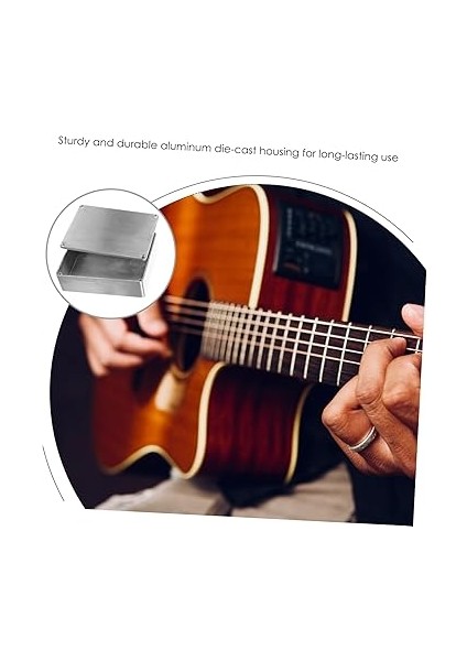 Kutu Gitar Efektörü Alüminyum Kutu Efekt Pedalı Muhafazası Gitar Efekt Pedalı Metal Ayaklı Konteyner Pedal Muhafazası Alüminyum Proje Alüminyum Stomp Organizatör Müzik Aleti Metre indirimleri