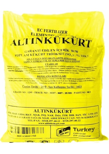 Toz Kükürt 5kg