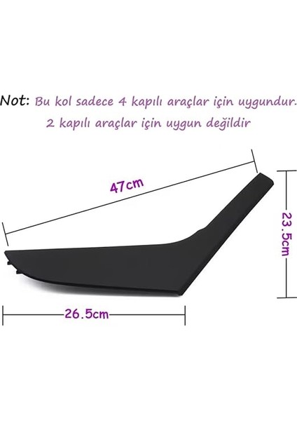 Golf 6 Ile Uyumlu (2009 >2013) Sol Arka Iç Kapı Kolu Kaplaması 5K4868039A 82V / 5k4 868 039A 82V / 5K4868039 fırsatları