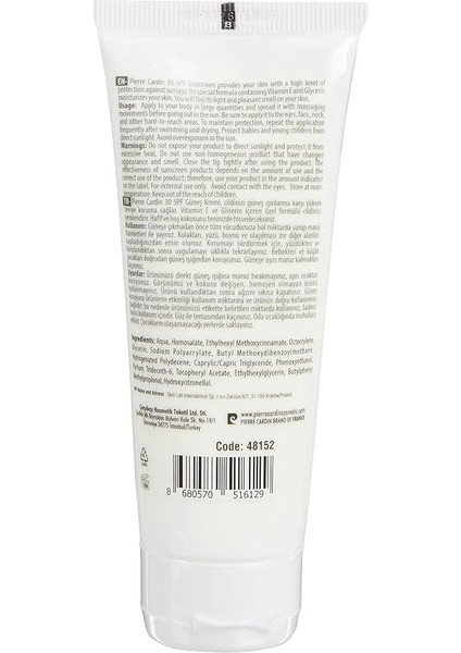 Cardin Koruyucu Güneş Kremi 30 Spf Yüksek Koruma (75 Ml) fiyatları