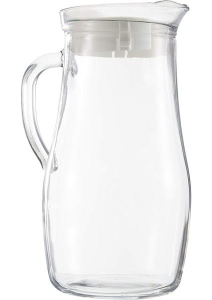 Misket Tekli Sürahi, 1.8 L Hacim, Cam, Beyaz