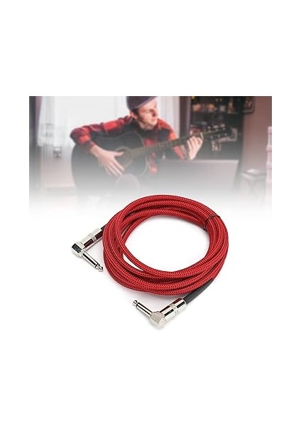 Kablosu, Esnek 6.35MM Gitar Amp Kordonu Oksijen Bakır Çekirdek Mikrofon Için Elektronik Organ Için Ekolayzır (JD6207) (JD6208) indirimleri