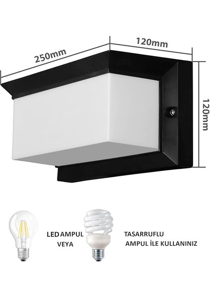 Aydınlatması LED Işık 25CM E27 Duylu Zita Ultra Şapkalı Bahçe Duvar Aplik Su Geçirmez fiyatları