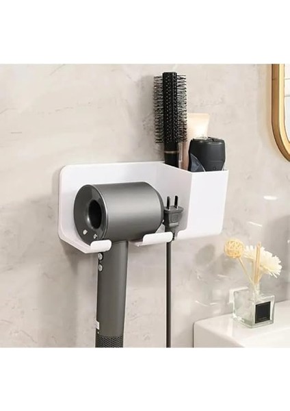 Kurutma Makinesi ve Düzleştirici Organizeri, 3 Bölmeli Saç Düzleştiricisi, Fön Makinesi Asma Düzenleyici Organizer Banyo, Yatak Odası, Kuaför Salonu Için Uygun Kullanım fiyatları