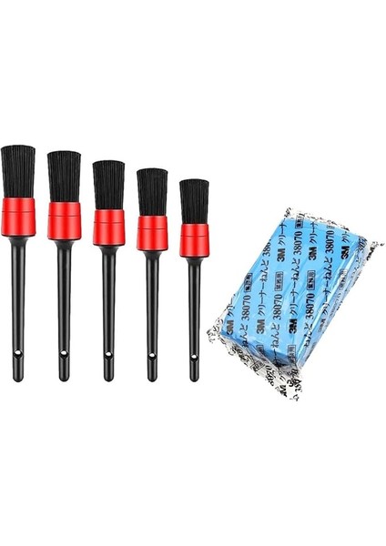 Oto Detaylı Temizlik Fırçası Nano Kil Hamuru Seti 6 Parça