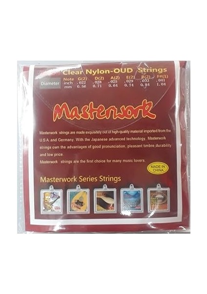 Oud Strings MOUD11 Clear Nylon Silver Plated Copper Alloy Wound 11 String fiyatları