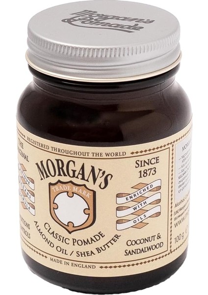 Classic Almond Oil-Shea Butter - Orta Tutuş Doğal Parlak Pomad (Cream Label) 100GR modelleri