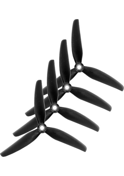 5 Inç Drone Pervanesi - 4'lü Paket 2 x Cw + 2 x Ccw Stealth Mk1 5″ (Inç) 3 Pal Cıne Mat Siyah