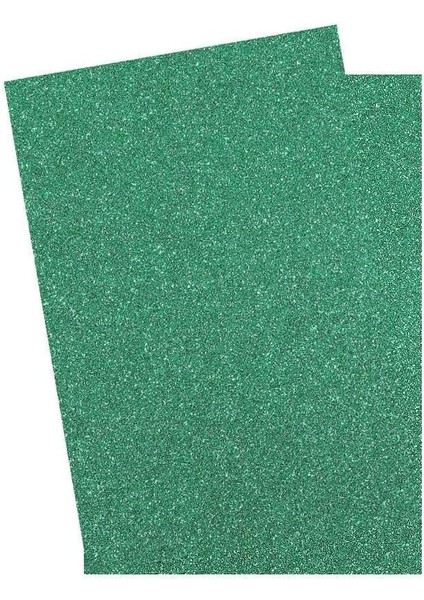 Yeşil Simli Eva 50X70 cm 2 Adet Simli Eva Süngeri Okul Kreş Anasınıfı Elişi Etkinlikleri