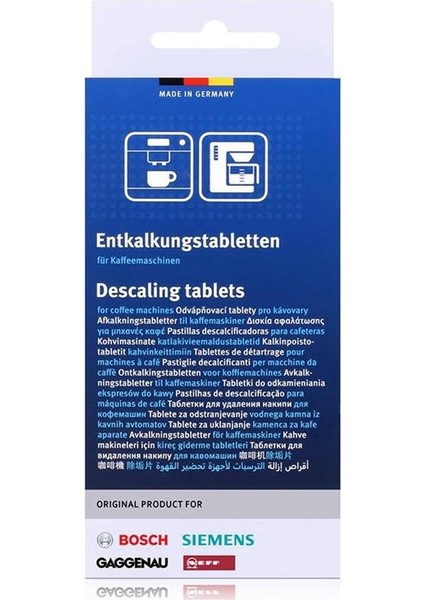 Siemens 311819 00311819 Orijinal 3 x Kireç Çözücü Tab Entkalkungstabletten Entkalkertabletten Temizlik 2 In1 Calc + Protect, Kısmen Eq. 5 Eq. 6 Eq. 7 Eq. 8 Kahve Otomatı Kahve Makinesi Kahve Makinesi fiyatları