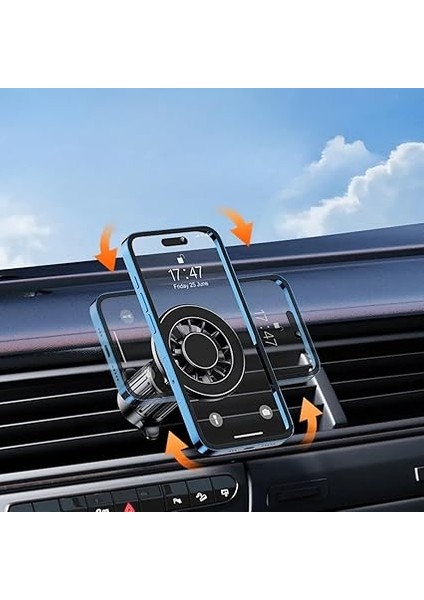 Hoala Araç Içi Telefon Tutucu, Manyetik Araba Için Telefon Tutucu,1x Manyetik Plaka, Güçlü Tutuş ve Dayanıklı Yapı, Havalandırma Uyumlu fırsatları