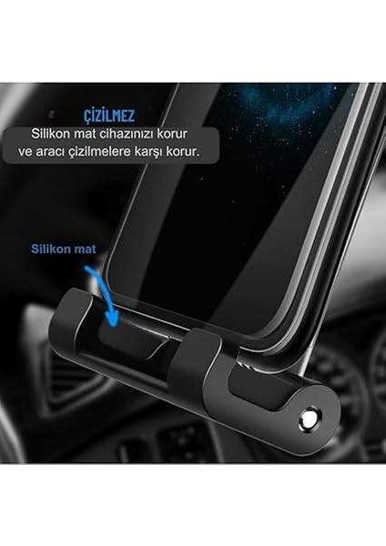 Mobile Araç Içi Arka Koltuk Için Tablet Tutucu, 360 Derece Dönebilen Ayarlanabilir Tablet, Telefon Tutucu Siyah fırsatları