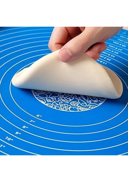 Home 45X65 cm Silikon Ölçekli Kullanımı Kolay Hamur Açma Matı Ekmek Mantı Makarna Hamuru Yoğurma Matı (45X65) fiyatları