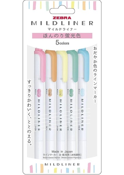 Mildliner Işaretleme Kalemi 5c-N Set