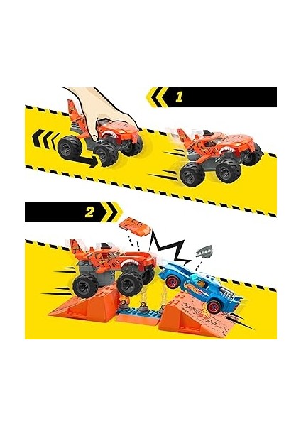 Hot Wheels Smash N Crash Tiger Shark Çarpışma Seti, 5 Yaş ve Üzeri, HKF88 fırsatları